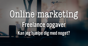 online marketing freelance opgaver